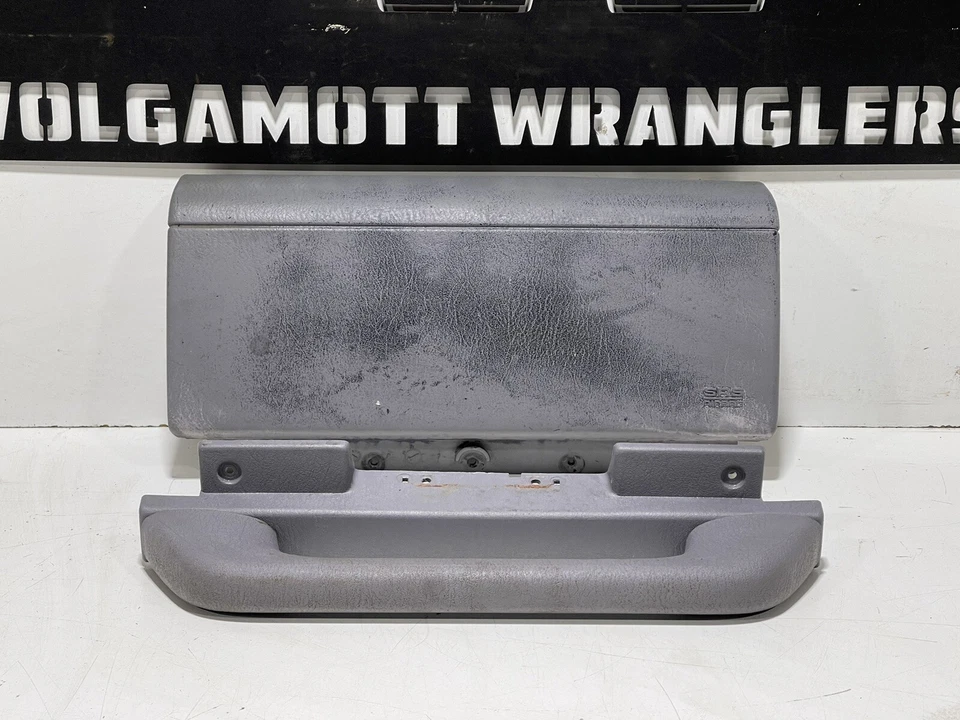 Cubierta de tablero de pasajero gris niebla para Jeep Wrangler TJ 97-06 moldura y mango de agarre CC Foto 2 de 4