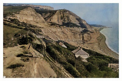 rpc7030 - Houses on the Cliffs at Chale , Isle of Wight - print 6x4