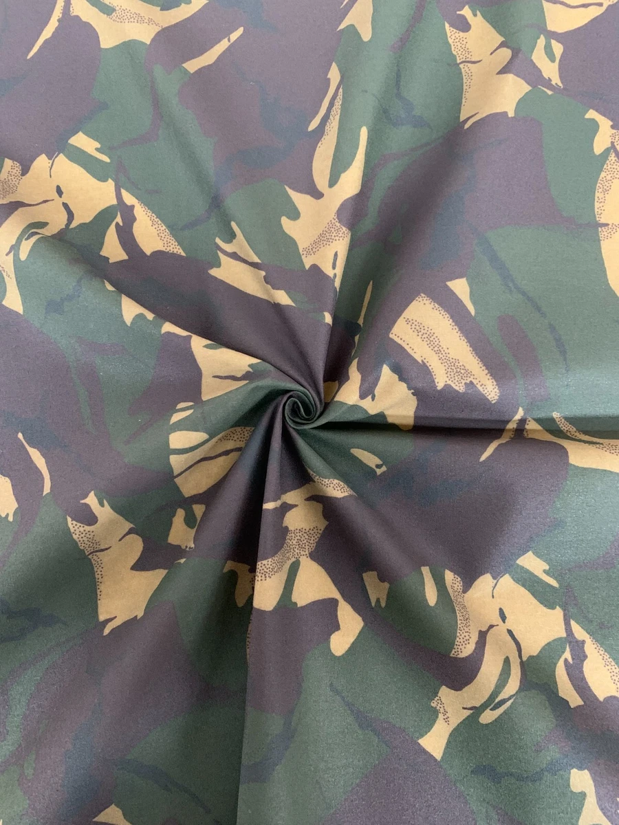 COTTON CANVAS WAX FABRIC CAMOUFLAGE Marine Oilskin Outdoor Jacket Clothing  Dress