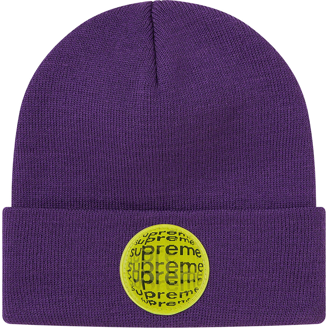 NEUF Supreme printemps été 2021 patch lenticulaire bonnet violet SS21BN11