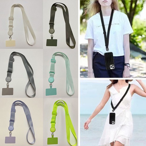 Universal Crossbody Nylon Patch Cell Phone Lanyards Rope Phone Straps Lanyard ✔ - Picture 3 of 24