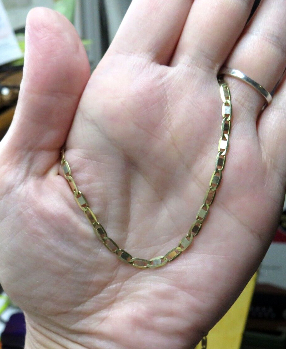 Beautiful Solid 14K Multi-color GOLD Flat Valenti… - image 5