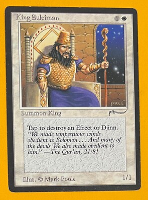 King Suleiman MTG アラビアンナイト King Suleiman · Arabian Nights (ARN) #6 · Scryfall Magic The