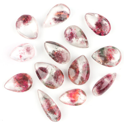 1/3/5 Crystal Pink Ghost Phantom Quartz Healing Energy Reiki Stone Rock  Specimen UK