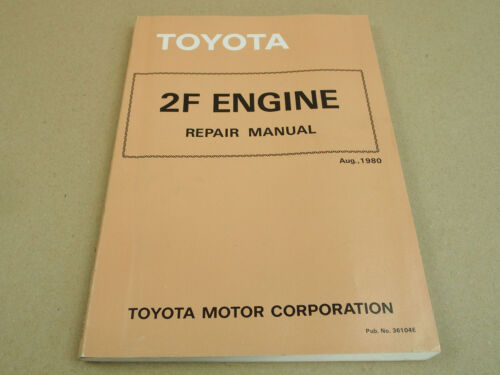 Toyota Land Cruiser Trucks FJ40 - FJ60 FA100 - FA115 Motor 2F repair manual 8/80 - Bild 1 von 2