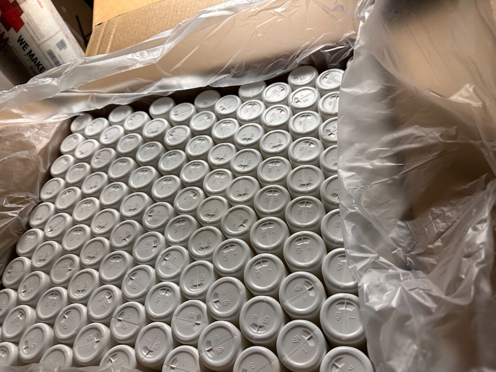 4 oz White HDPE Plastic Cylinder Bottles 24/410 Finish. Box of 468
