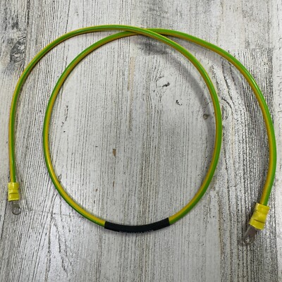 3' LAPP KABEL 12-AWG Hook Up Wire PVC Green/Yellow HOV7-K Panduit 12-10 Ring Ter