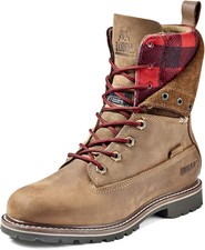 Kodiak Womens 8" Bralorne Soft Toe Waterproof Industrial Boot 7.5 Medium Brown