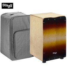 Stagg Standard Size Birch Cajon Sunburst with...