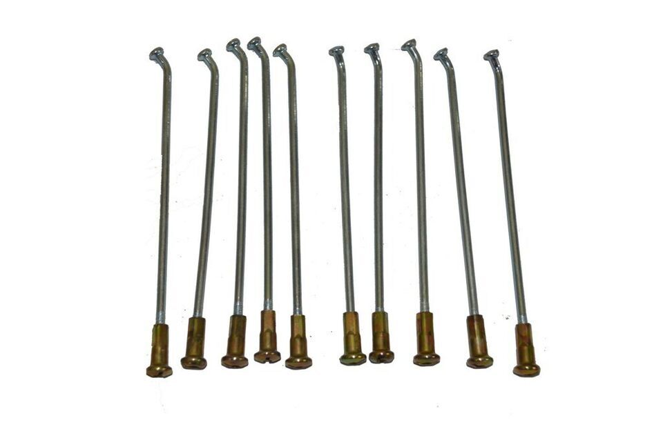 Motorcycle wheel Spokes and nipples polished steel diameter J bend