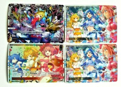 WIXOSS Glowing diva English Foil Holo Rare Lot of 4  NM