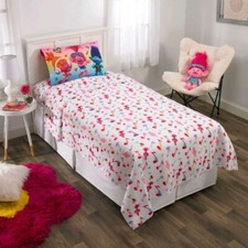 Trolls World Tour Band Together Full Size Sheet Bedding Set 4 Piece Kids