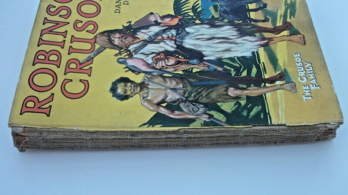 洋書 ROBINSON CRUSOE  abridged ed Robinson Crusoe (abridged) - Rare Books, First Editions