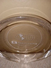 Vintage Ashtray Glass from Americana of San Juan 3 Notches