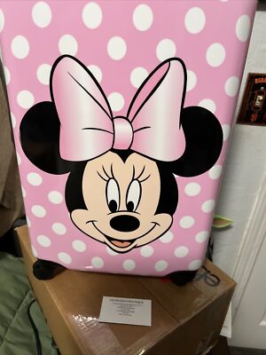 New Minnie Mouse 20 Inches Kids Luggage Hardside Tween Spinner Carry-On Suitcase