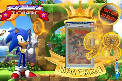 SONIC the HEDGEHOG #1 SEGA 1st Appearance 1992 Rare Promo Comic CGC 9.8 NM+