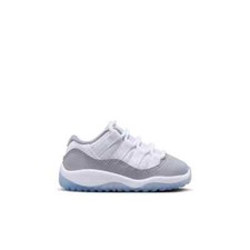 Nike Air Jordan Retro 11 XI Low Cement Grey White Gray Toddler Infant TD Size