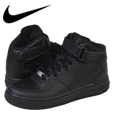 Nike Air Force 1 MID Black Toddler Shoe's 314197 004
