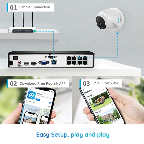 Reolink B800/D800 8MP Caméra IP PoE ext. reconditionnée, ajout NVR sécurisé - Afbeelding 11 van 18