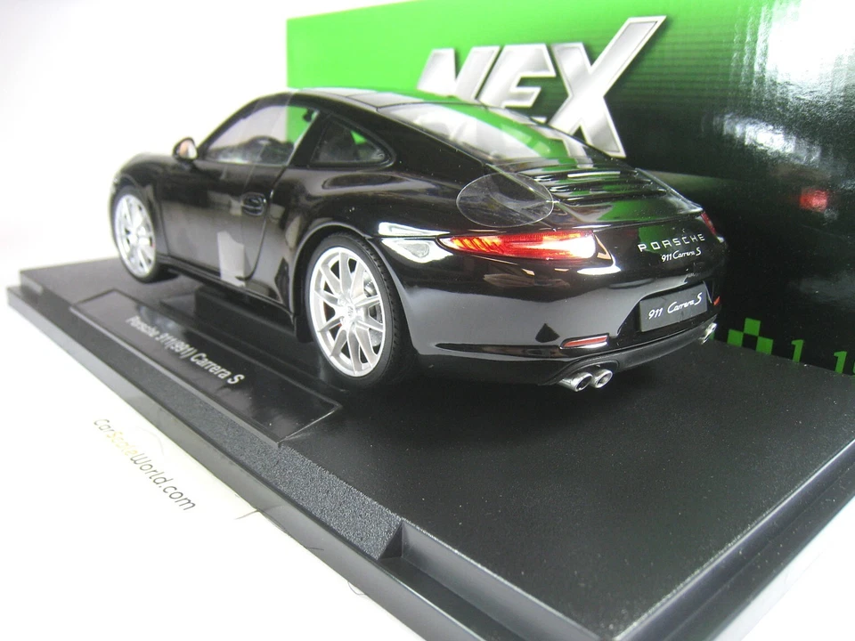 PORSCHE 911 CARRERA S (991) 1/18 WELLY (BLACK) - Imagen 3 de 3
