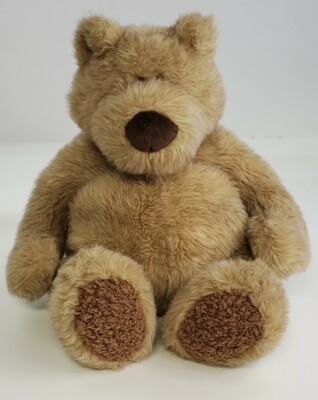 21  Gund Plush Bearface #2481 Light Brown or Tan Bean Bag Bottom 
