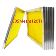 Techtongda 6 Stück 8"*10" Siebdruckrahmen mit 305 Mesh (120T) Gelb Neu