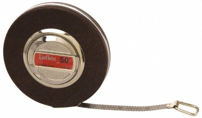 Lufkin 50' x 3/8'' White Blade Tape Measure 1/10'' Graduation, B4 Graduation St...