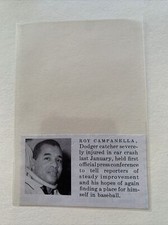 Roy Campanella Los Angeles Dodgers 1958 Football SI Panel RARE!