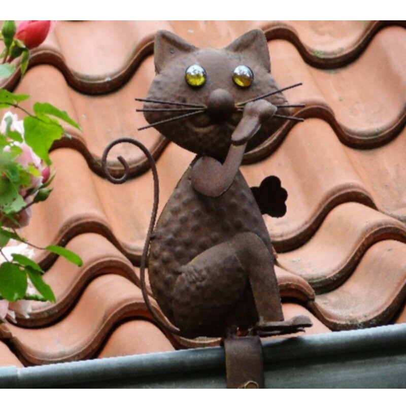 Dachrinnenfigur katze Dachrinnenfigur katze