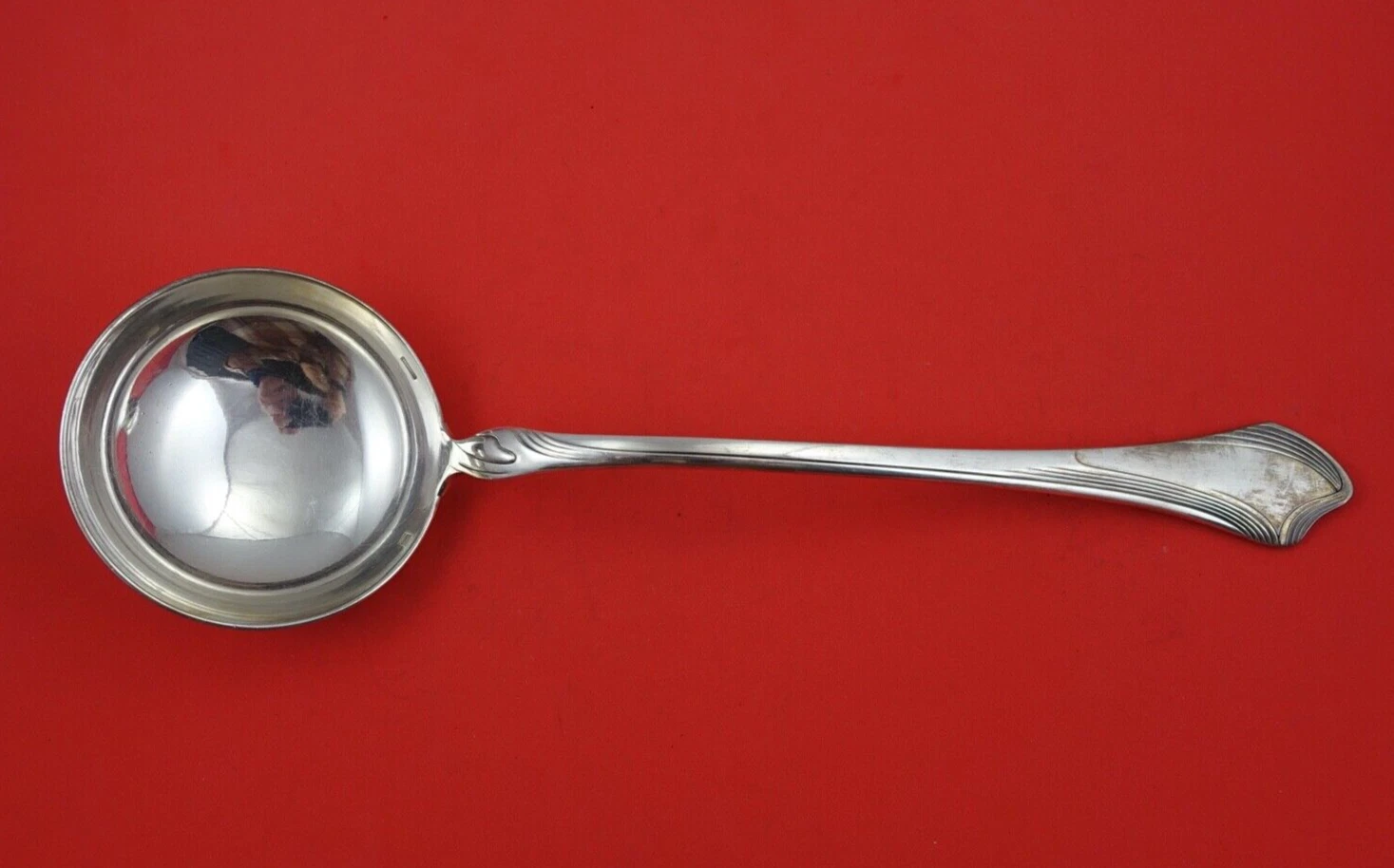 Moderne Gramont by Christolfe Silverplate Soup Ladle 13"