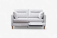 Munro High Back Motion Medium 2 Seater Sofa, Soft Chenille Silver