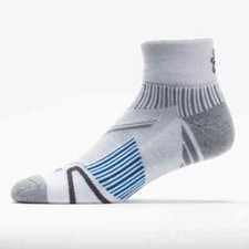 Balega Enduro Medium Cushion Unisex Quarter Socks Men's Size Large NWT White