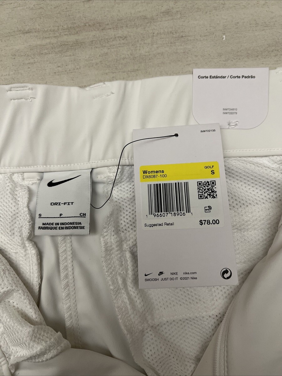 Nike DX6087-100 Women's Sz Small White Dri-FIT Victory 5 Nike DX6087-100 Women's Sz Small White Dri-FIT Victory 5