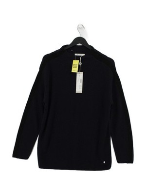 Monari Women's Jumper UK 12 Blue Cotton