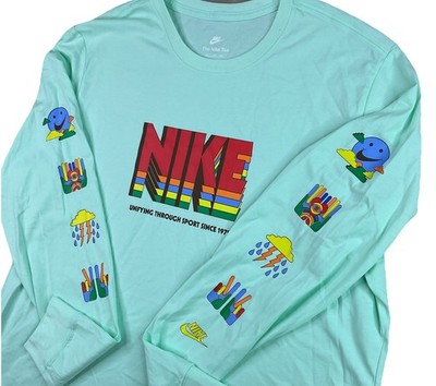 Nike Sportswear T-Shirt Men Sz 2XL Herren Langarmshirt Unifying Through DX1051