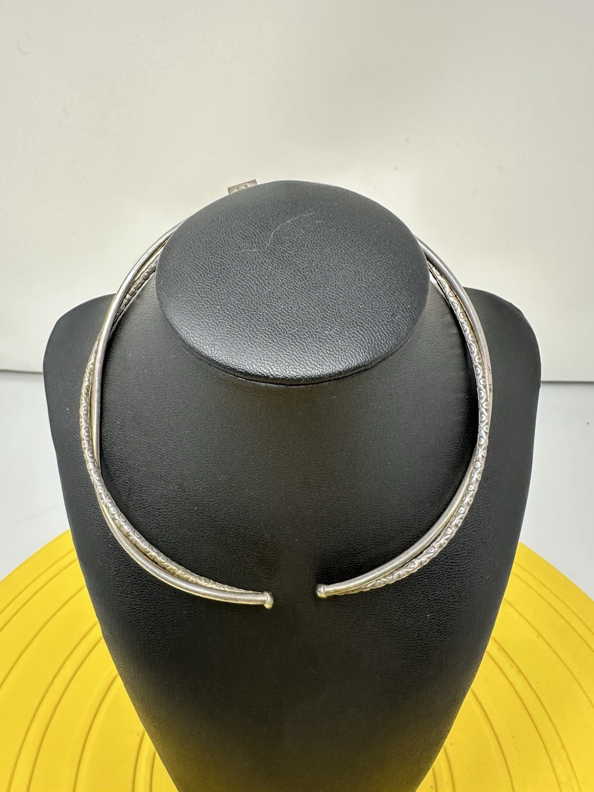 Sterling Silver Swirling Double Stranded Collar C… - image 11