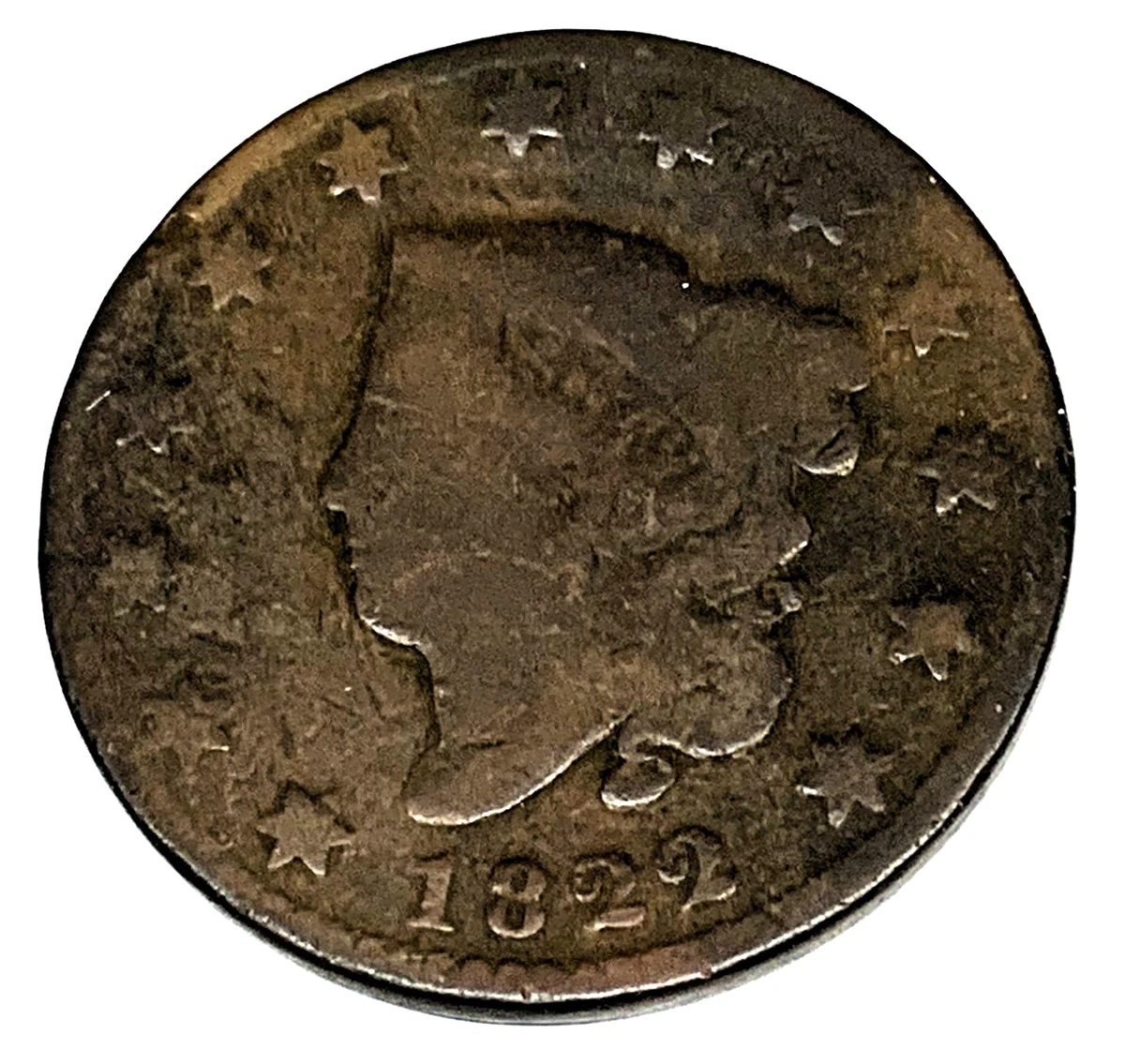 1822 Year Coronet Head US Large Cents (1816-1839) for sale | eBay