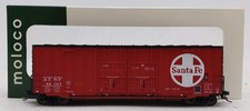 Moloco 60002-06 HO Scale ATSF ACF 50" HiCube NON-Waffle Boxcar #46197 LN/Box