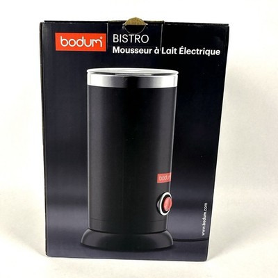 Bodum Bistro Electric Milk Frother Black 11870 Free Shipping NOB Tested