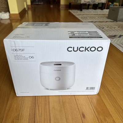 NEW Cuckoo CR-0675F 6-Cup Micom Rice Cooker 13 Menu Options 