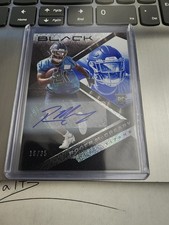2022 Panini Black Rookies Sapphire Auto 16/35 - Roger McCreary - #157 Titans