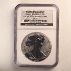 2006 P REVERSE PROOF AMERICAN SILVER EAGLE NGC PF70 20TH ANNIVERSARY DOLLAR SET