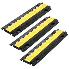 VEVOR Cable Protector Ramp TPU Cord Cover 22000 lbs/axle Capacity 2 Channel