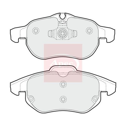 For VAUXHALL SIGNUM Z03 2003 to 2008 BRAKE PADS (FRONT) (R90) PAD1248