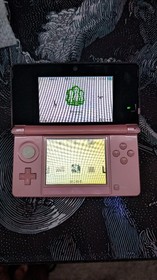 Clean Nintendo 3DS Pink JAPANESE , Screen Damage