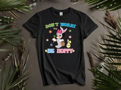 Disney Dont Worry Be Hoppy Minnie Easter T Shirt Men Women Unisex1