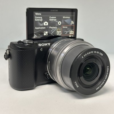 Sony Alpha a5000 Mirrorless Digital Camera with 16-50mm  Lens Black 95%New