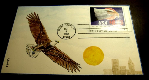 UNITED STATES HAND PAINTED FIRST DAY COVER SIGNED C & C SCOTT 2394