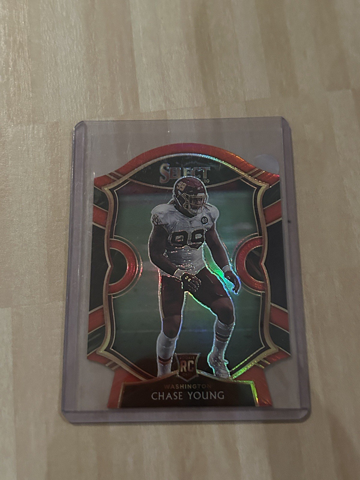 2020 Panini Select - Concourse Chase Young #64 Red Prizm Die-Cut (RC)