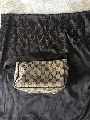 Gucci Mini Double G  Canvas Handbag 